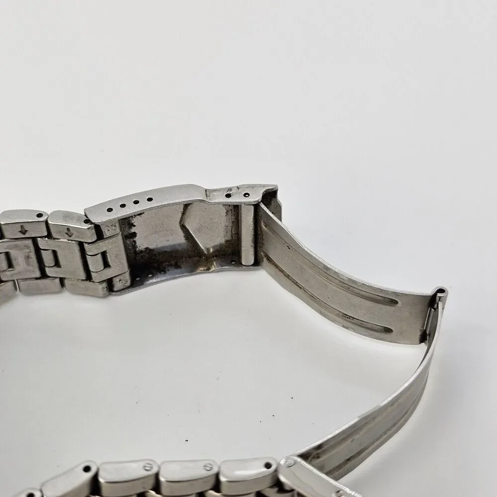 Kenneth Cole Men's Watch 38MM Black Dial Date Gray Bracelet 6.5